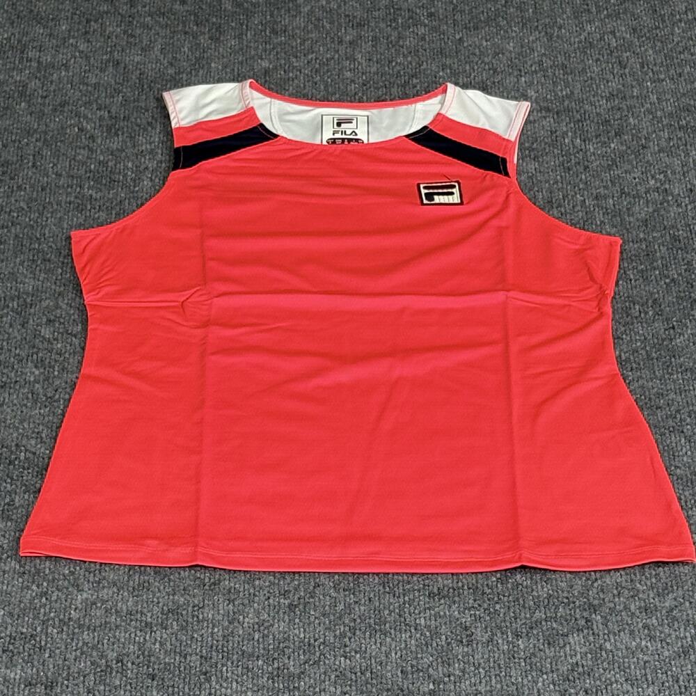 Fila Heritage Tank Top Womens Small Sleeveless Athletic Workout Shirt Fitness